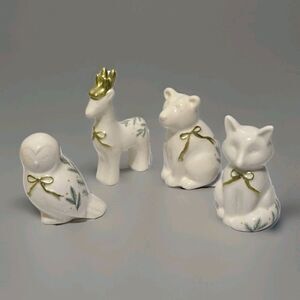 Target Bullseye Playground 2025 Set of 4 Christmas Porcelain Woodland Animals